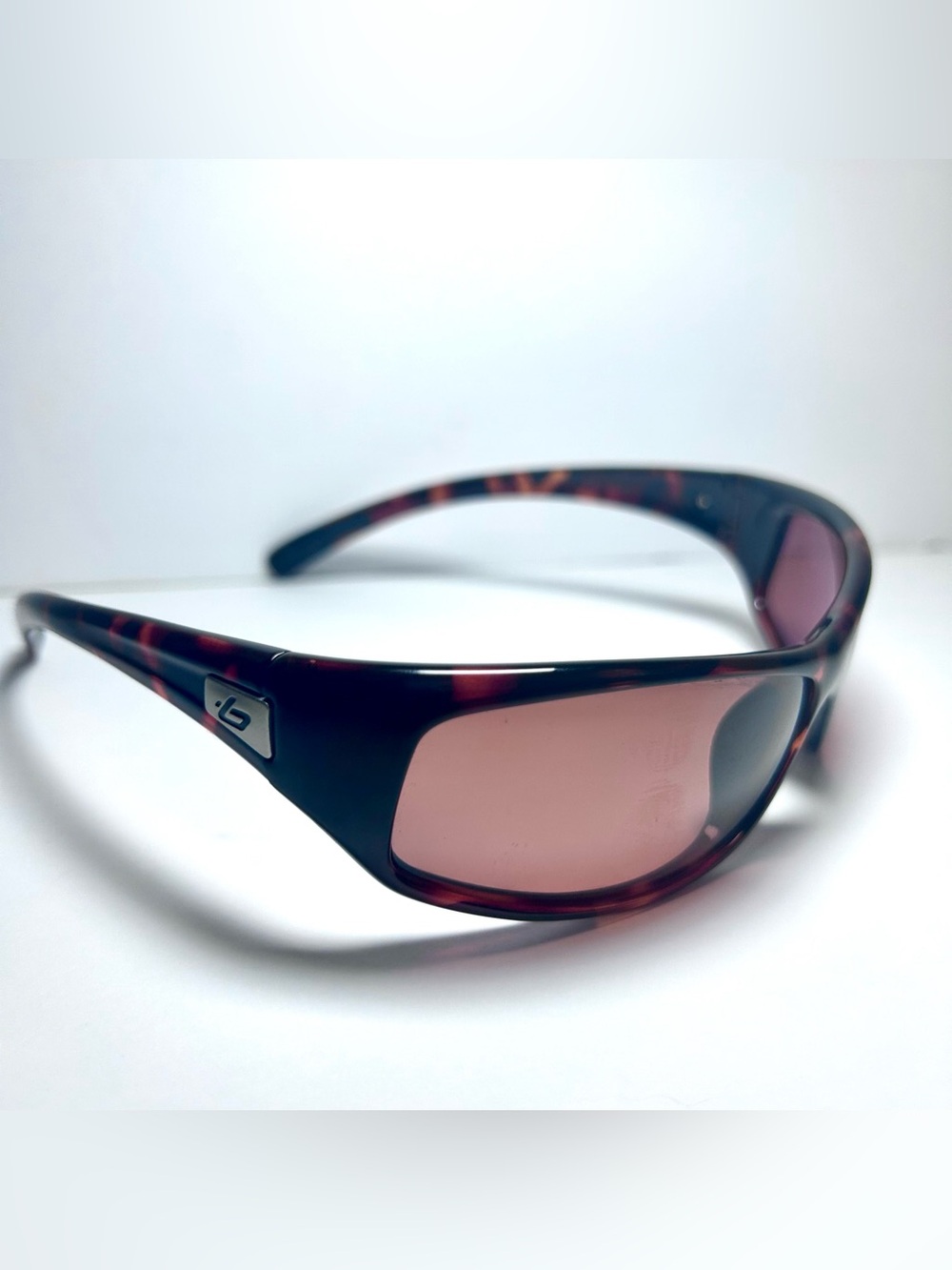 Bolle Rattler Polarized Wraparound Women’s Sunglasses Dark Tortoise Shell